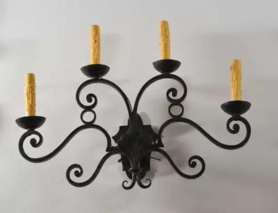 Pair of 19th Century Iron Sconces
