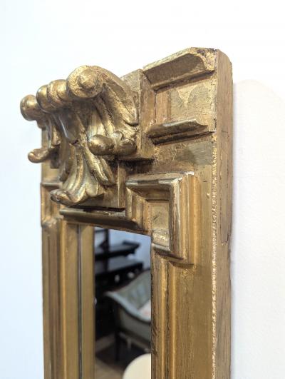 Pair of 19th Century Italian Baroque Giltwood Pier Column Mirrors