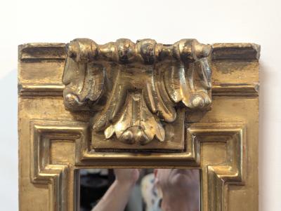 Pair of 19th Century Italian Baroque Giltwood Pier Column Mirrors