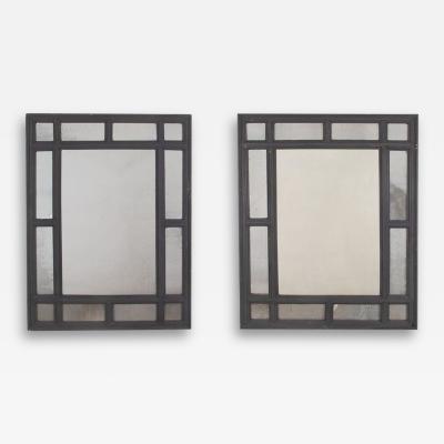 Pair of 19th Century Italian Ebonised Mirrors