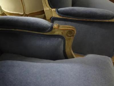 Pair of 19th Century Italian Louis XV XVI Style Painted Marquise