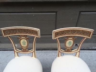 Pair of 19th Century Italian Neoclassical Side Chairs