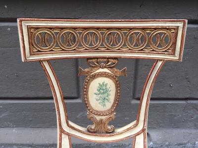 Pair of 19th Century Italian Neoclassical Side Chairs