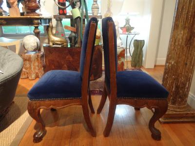 Pair of 19th Century Italian Walnut Childrens Chairs