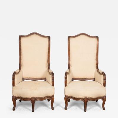 Pair of 19th Century Louis XV Revival Style Armchairs