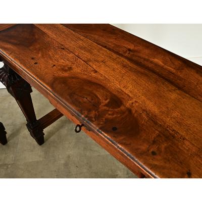 Pair of 19th Century Louis XVI Walnut Consoles