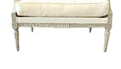 Pair of 19th Century Marquis Louis XVI Armchairs