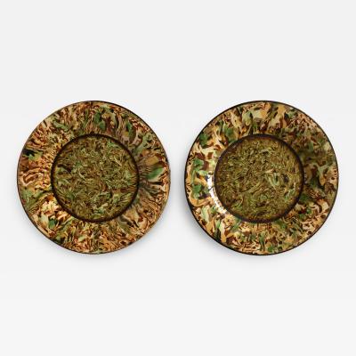 Pair of 19th Century Mixed Earth Plates by Pichon
