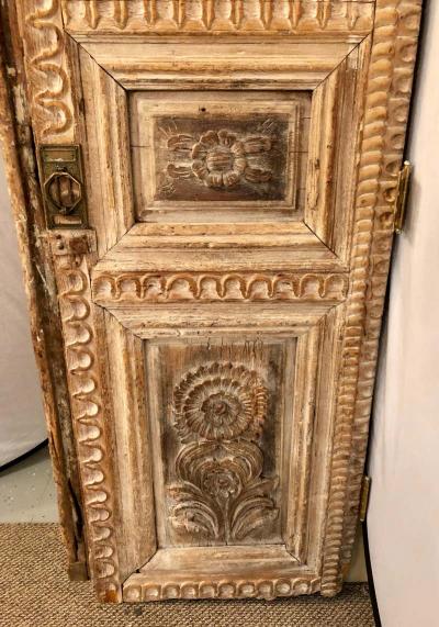 Pair of 19th Century Monumental Folk Art Doorways Mounted as Room Divider