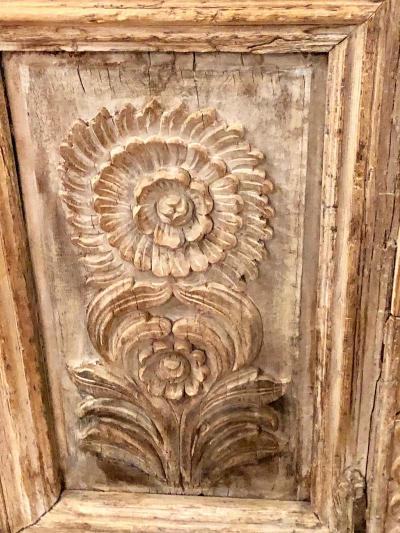 Pair of 19th Century Monumental Folk Art Doorways Mounted as Room Divider