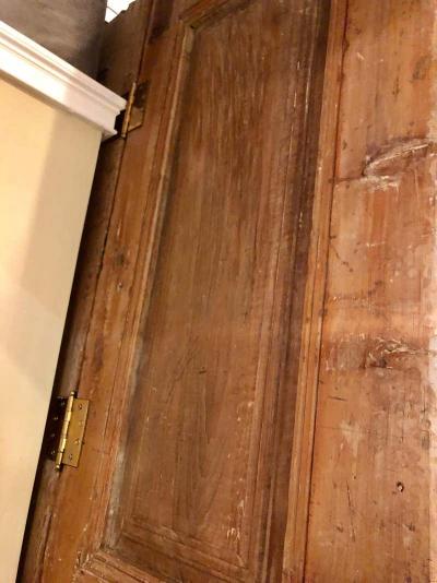 Pair of 19th Century Monumental Folk Art Doorways Mounted as Room Divider