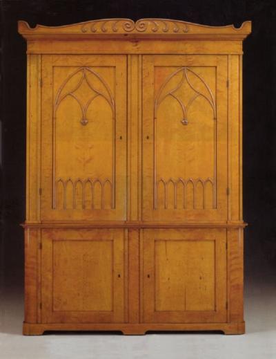 Pair of 19th Century Scandinavian Satin Birch Bookcases of Monumental Size