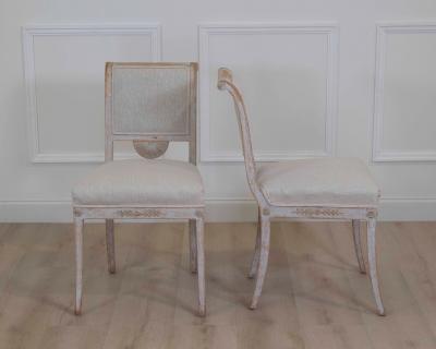 Pair of 19th Century Stockholm Gustavian Chairs