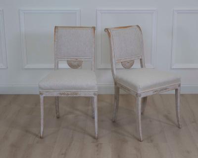 Pair of 19th Century Stockholm Gustavian Chairs