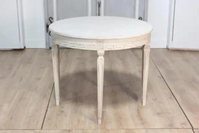 Pair of 19th Century Swedish Demi Lune Consoles