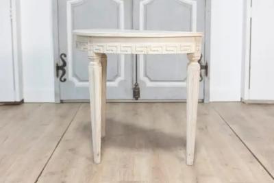 Pair of 19th Century Swedish Demi Lune Consoles