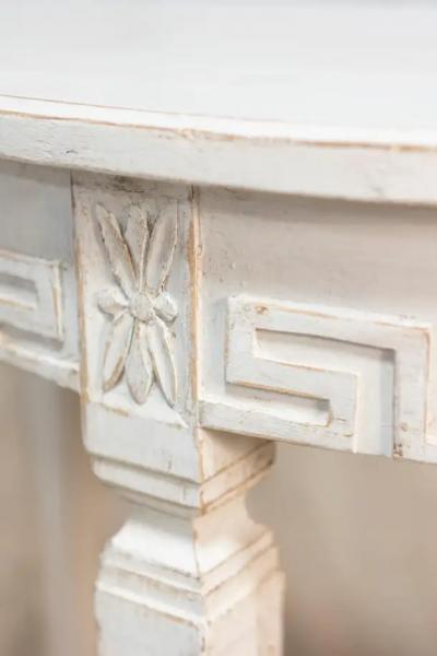 Pair of 19th Century Swedish Demi Lune Consoles