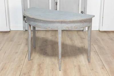 Pair of 19th Century Swedish Demi Lunes