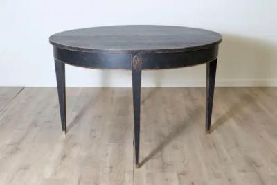 Pair of 19th Century Swedish Demi Lunes Circa 1800