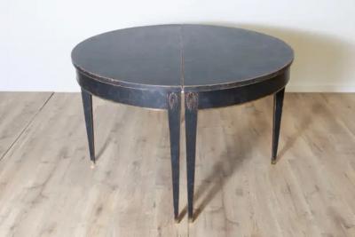 Pair of 19th Century Swedish Demi Lunes Circa 1800