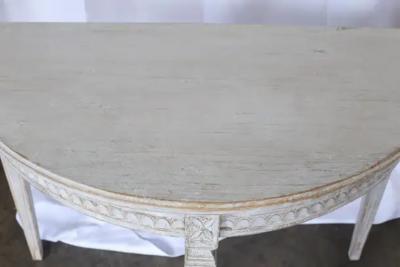 Pair of 19th Century Swedish Gustavian Demilune Tables