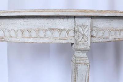 Pair of 19th Century Swedish Gustavian Demilune Tables