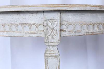 Pair of 19th Century Swedish Gustavian Demilune Tables