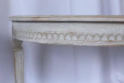 Pair of 19th Century Swedish Gustavian Demilune Tables