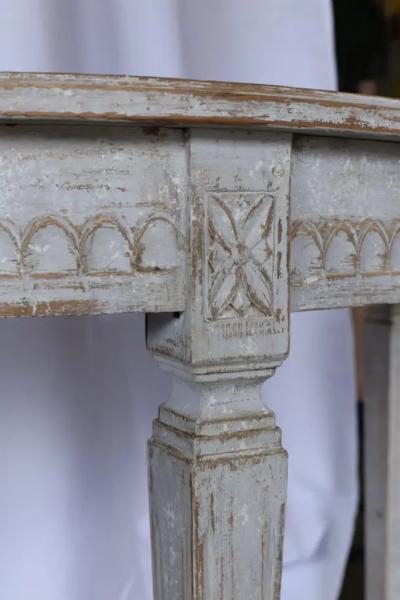 Pair of 19th Century Swedish Gustavian Demilune Tables