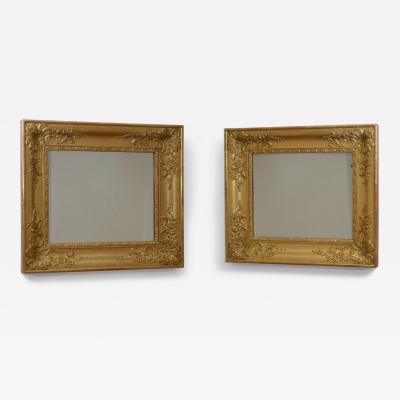 Pair of 19th Century Wall Mirrors H58cm
