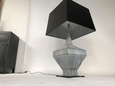 Pair of 19th Century Zinc Finial Table Lamps