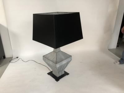 Pair of 19th Century Zinc Finial Table Lamps