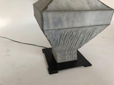 Pair of 19th Century Zinc Finial Table Lamps