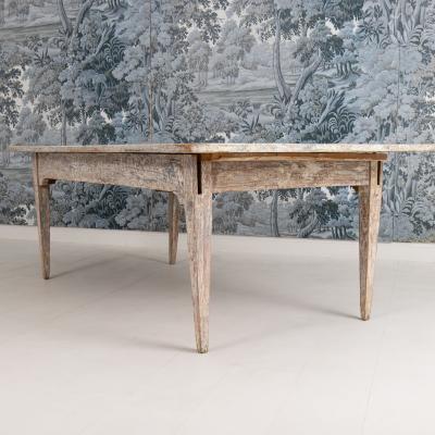 Pair of 19th c Italian Tables from a Convent in Original Paint