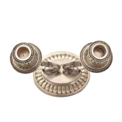 Pair of 19th century Italian Silver candlesticks