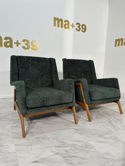 Pair of 2 Italian Contemporary Armchair 1970s