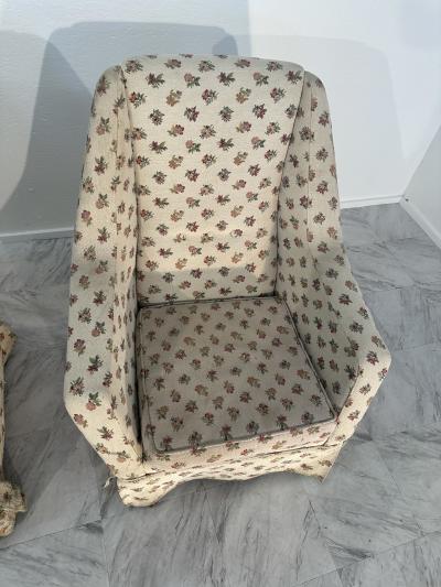 Pair of 2 Mid Century Italian Armchairs 1960s