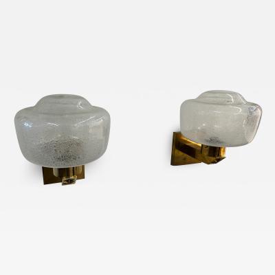 Pair of 2 Mid Century Italian Wall Sconces 1970s