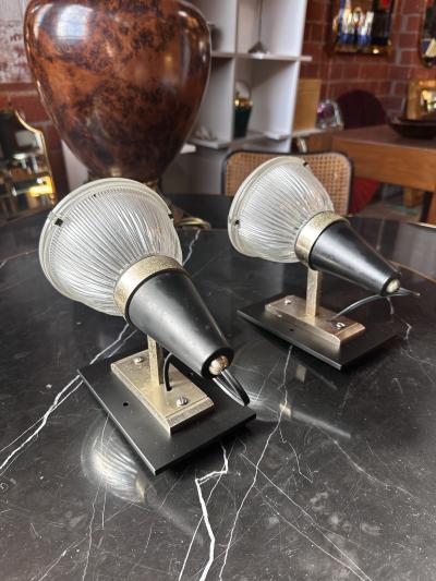 Pair of 2 Vintage Italian Wall Sconces 1970s