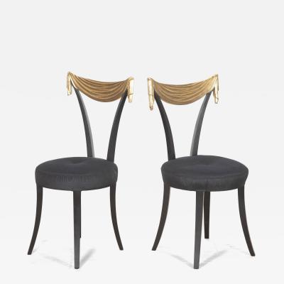 Pair of 20th Century Dorothy Draper Grosfeld House Side Chairs