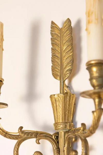 Pair of 20th Century French Bronze Sconces