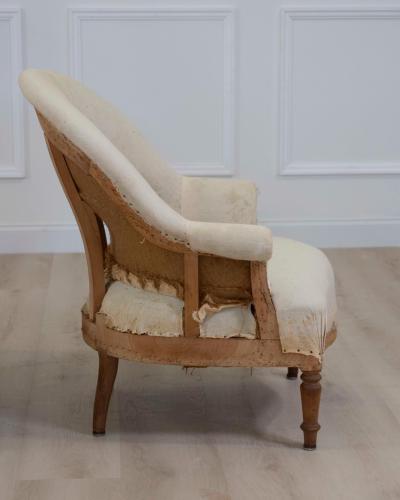 Pair of 20th Century French Chairs Ready to Upholster