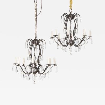 Pair of 20th Century French Chandeliers
