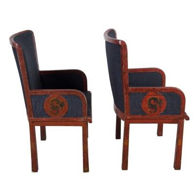 Pair of 20th Century French Chinoiserie Chairs