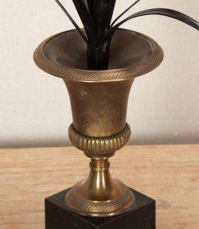 Pair of 20th Century French Maison Charles Style Frond Lamps