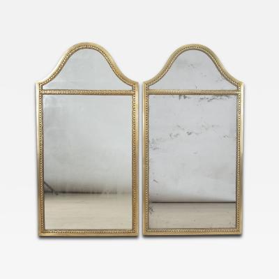 Pair of 20th Century Italian Brass Mirrors