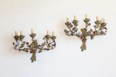 Pair of 20th Century Italian Sconces Circa 1900