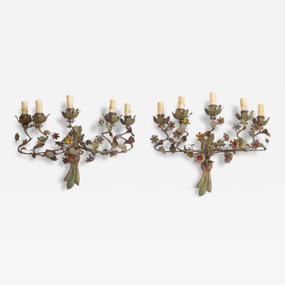 Pair of 20th Century Italian Sconces Circa 1900