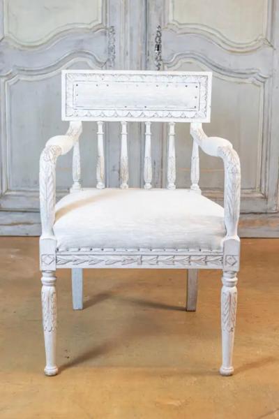Pair of 20th Century Swedish Gustavian Style Chairs