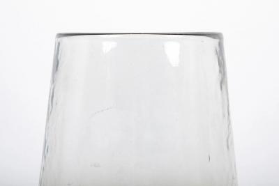 Pair of 20th Century Tapered Baluster Form Mottled Glass Vases